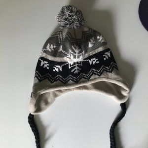 UCONN Winter Tassle Hat Gray